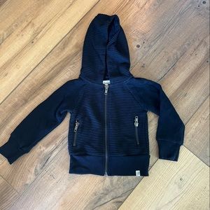 Sovereign Code Ribbed Zip-Up Hoodie